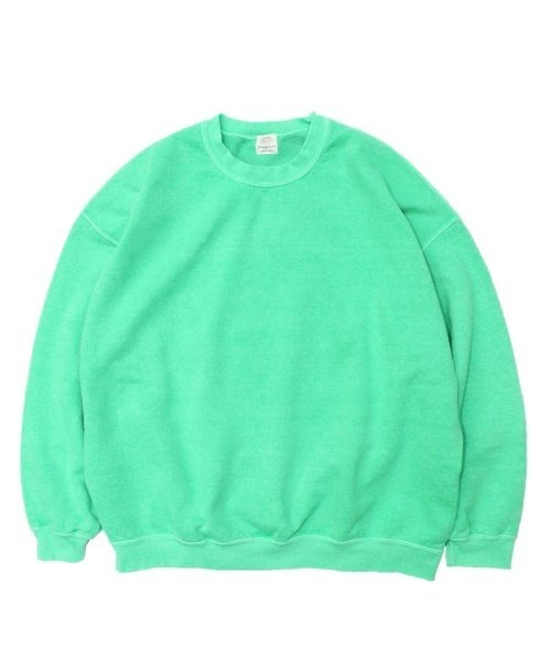 TOWNCRAFT(タウンクラフト)の「【TOWNCRAFT/タウンクラフト】PIGMENT CREW SWEAT プルオーバースウェット(スウェット・メンズ・ブラック/ネイビー/スモークピンク/ライトグリーン/ライトパープル/ベージュ/パープル/ブルーグレー/グリーン・LARGE/X-LARGE/XX-LARGE/MEDIUM)」の5枚目の写真