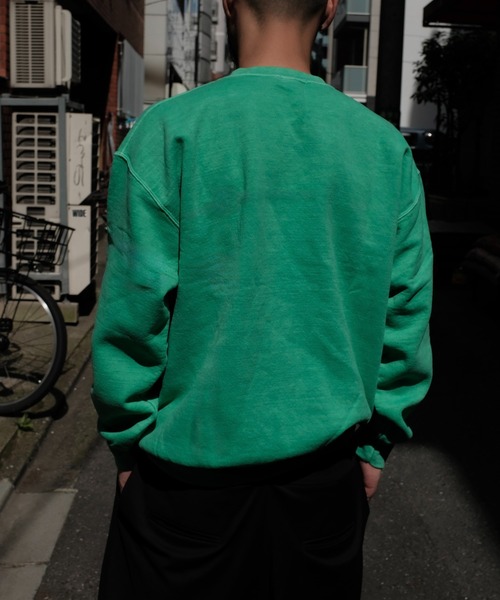 TOWNCRAFT(タウンクラフト)の「【TOWNCRAFT/タウンクラフト】PIGMENT CREW SWEAT プルオーバースウェット(スウェット・メンズ・ブラック/ネイビー/スモークピンク/ライトグリーン/ライトパープル/ベージュ/パープル/ブルーグレー/グリーン・LARGE/X-LARGE/XX-LARGE/MEDIUM)」の11枚目の写真