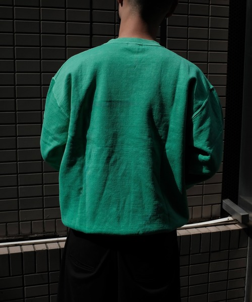 TOWNCRAFT(タウンクラフト)の「【TOWNCRAFT/タウンクラフト】PIGMENT CREW SWEAT プルオーバースウェット(スウェット・メンズ・ブラック/ネイビー/スモークピンク/ライトグリーン/ライトパープル/ベージュ/パープル/ブルーグレー/グリーン・LARGE/X-LARGE/XX-LARGE/MEDIUM)」の12枚目の写真