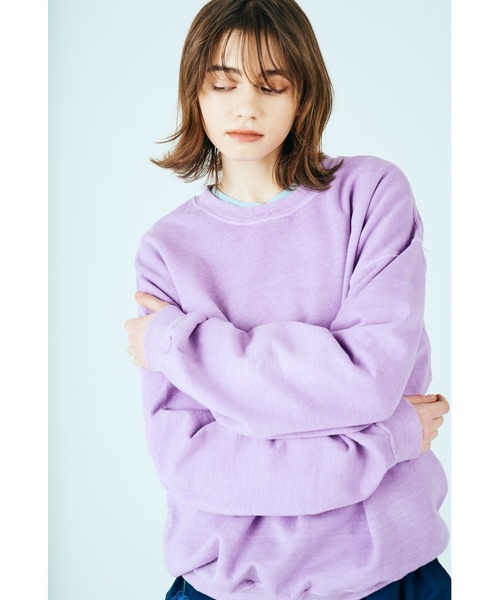TOWNCRAFT(タウンクラフト)の「【TOWNCRAFT/タウンクラフト】PIGMENT CREW SWEAT プルオーバースウェット(スウェット・メンズ・ブラック/ネイビー/スモークピンク/ライトグリーン/ライトパープル/ベージュ/パープル/ブルーグレー/グリーン・LARGE/X-LARGE/XX-LARGE/MEDIUM)」の14枚目の写真