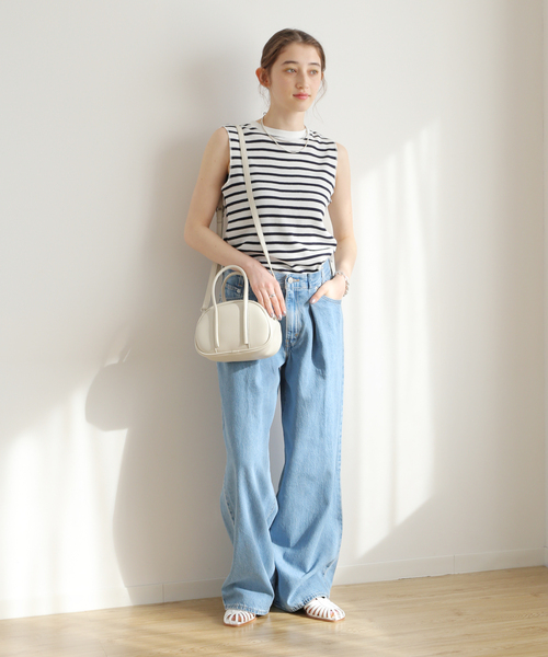 JOURNAL STANDARD relume（ジャーナルスタンダード　レリューム）の「RELUME ラウンドバッグ（ボストンバッグ・レディース・イエロー/ホワイト/ブラック/サックスブルー・FREE）」の10枚目の写真