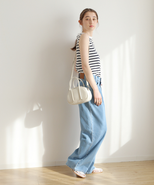 JOURNAL STANDARD relume（ジャーナルスタンダード　レリューム）の「RELUME ラウンドバッグ（ボストンバッグ・レディース・イエロー/ホワイト/ブラック/サックスブルー・FREE）」の11枚目の写真