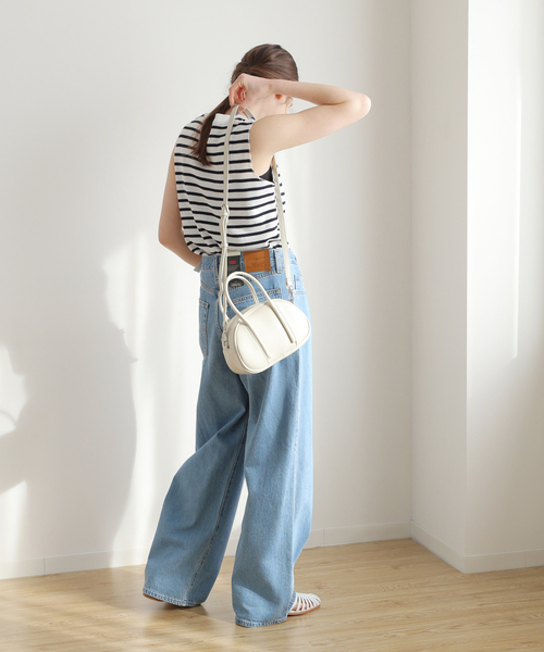 JOURNAL STANDARD relume（ジャーナルスタンダード　レリューム）の「RELUME ラウンドバッグ（ボストンバッグ・レディース・イエロー/ホワイト/ブラック/サックスブルー・FREE）」の12枚目の写真