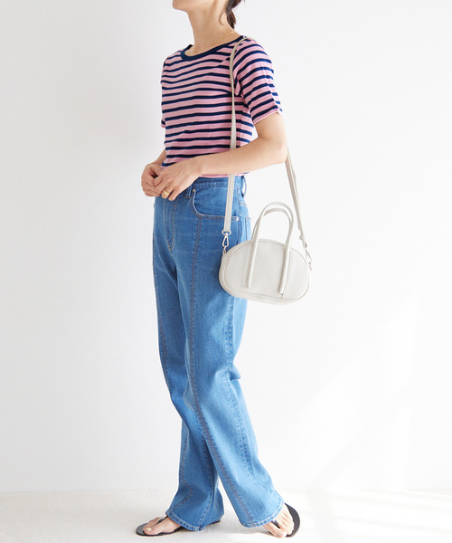 JOURNAL STANDARD relume（ジャーナルスタンダード　レリューム）の「RELUME ラウンドバッグ（ボストンバッグ・レディース・イエロー/ホワイト/ブラック/サックスブルー・FREE）」の14枚目の写真