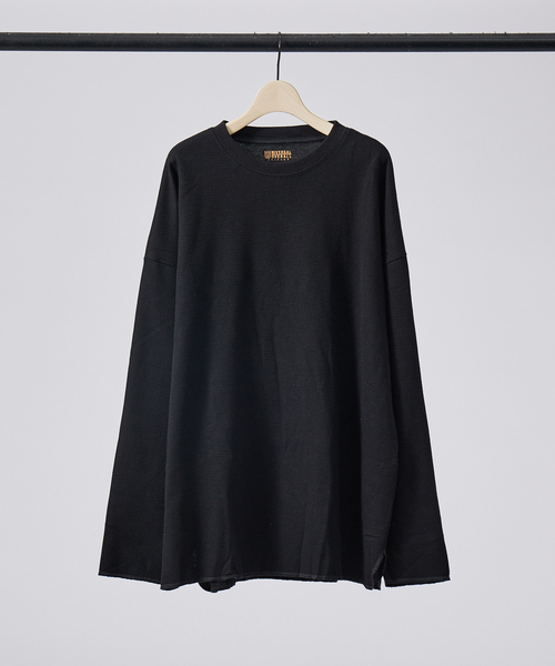 UNIVERSAL OVERALL（ユニバーサルオーバーオール）の「【UNIVERSAL OVERALL / ユニバーサル オーバーオール】ルーズフィット サーマル パックTシャツ（Tシャツ/カットソー・メンズ・ホワイト/ブラック/ホワイト系その他/ブラック系その他/ホワイト系その他2/ブラック系その他2・M/L/XL）」の4枚目の写真