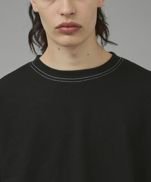 UNIVERSAL OVERALL（ユニバーサルオーバーオール）の「【UNIVERSAL OVERALL / ユニバーサル オーバーオール】ルーズフィット サーマル パックTシャツ（Tシャツ/カットソー・メンズ・ホワイト/ブラック/ホワイト系その他/ブラック系その他/ホワイト系その他2/ブラック系その他2・M/L/XL）」の21枚目の写真