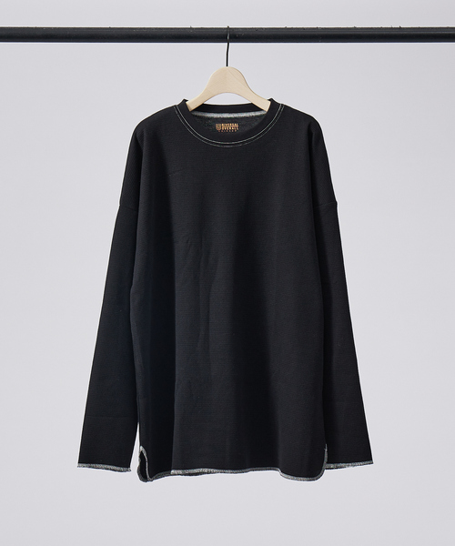 UNIVERSAL OVERALL（ユニバーサルオーバーオール）の「【UNIVERSAL OVERALL / ユニバーサル オーバーオール】ルーズフィット サーマル パックTシャツ（Tシャツ/カットソー・メンズ・ホワイト/ブラック/ホワイト系その他/ブラック系その他/ホワイト系その他2/ブラック系その他2・M/L/XL）」の7枚目の写真