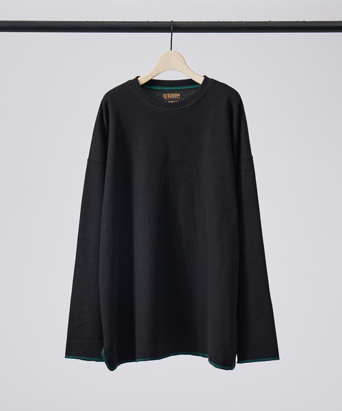 UNIVERSAL OVERALL（ユニバーサルオーバーオール）の「【UNIVERSAL OVERALL / ユニバーサル オーバーオール】ルーズフィット サーマル パックTシャツ（Tシャツ/カットソー・メンズ・ホワイト/ブラック/ホワイト系その他/ブラック系その他/ホワイト系その他2/ブラック系その他2・M/L/XL）」の19枚目の写真