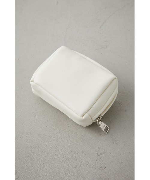 AZUL by moussy(アズールバイマウジー)の「QUILTING MINI SQUARE POUCH/キルティングミニスクエアポーチ(ポーチ・レディース・ライトブルー/ブラック/イエロー/オレンジ/アイボリー・FREE)」の19枚目の写真