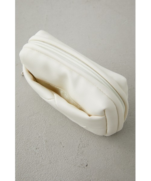 AZUL by moussy(アズールバイマウジー)の「QUILTING MINI SQUARE POUCH/キルティングミニスクエアポーチ(ポーチ・レディース・ライトブルー/ブラック/イエロー/オレンジ/アイボリー・FREE)」の21枚目の写真