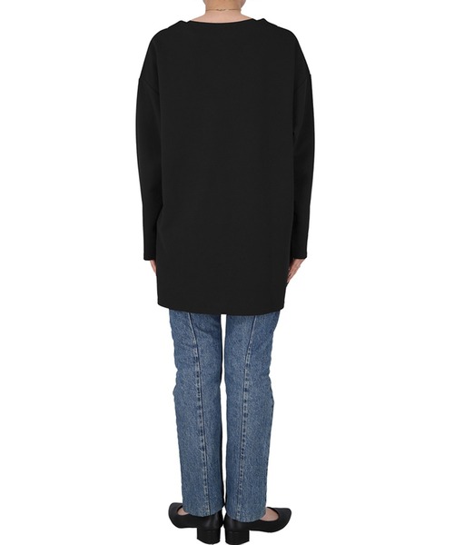 coca（coca）（コカ）の「エンボスVネックプルオーバー（Tシャツ/カットソー・レディース・ライトグレー/ブラック/ライトベージュ・M/L/S）」の8枚目の写真