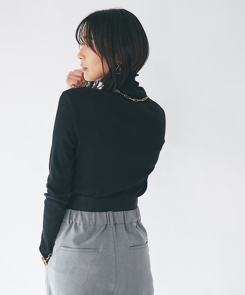 earthy(アーシー)の「earthy_/オーガニックコットンテレコタートル(Tシャツ/カットソー・レディース・ホワイト/ブラック/ブルー・FREE)」の9枚目の写真