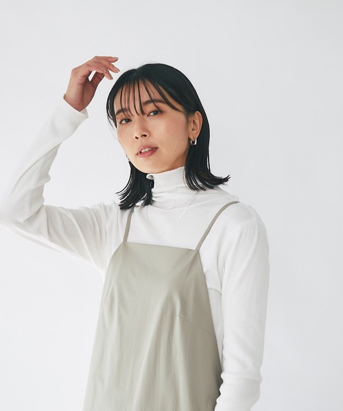 earthy(アーシー)の「earthy_/オーガニックコットンテレコタートル(Tシャツ/カットソー・レディース・ホワイト/ブラック/ブルー・FREE)」の10枚目の写真