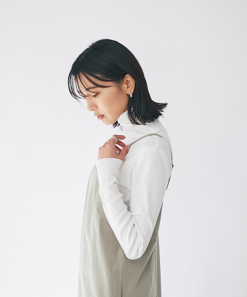 earthy(アーシー)の「earthy_/オーガニックコットンテレコタートル(Tシャツ/カットソー・レディース・ホワイト/ブラック/ブルー・FREE)」の11枚目の写真