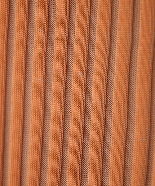 【OT】ボーダーリブタイトスカート