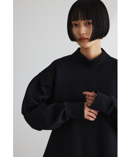 STYLEMIXER(スタイルミキサー)の「シルキーカットフォルムトップ(Tシャツ/カットソー・レディース・ブラック/アイボリー/ライトカーキ・FREE)」の12枚目の写真