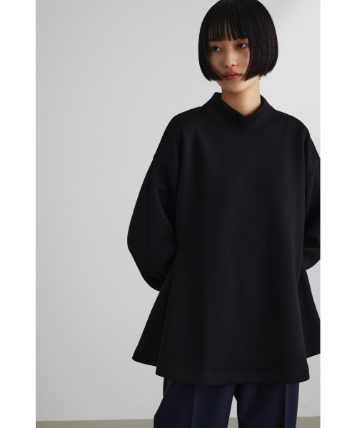 STYLEMIXER(スタイルミキサー)の「シルキーカットフォルムトップ(Tシャツ/カットソー・レディース・ブラック/アイボリー/ライトカーキ・FREE)」の13枚目の写真
