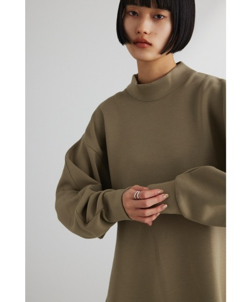 STYLEMIXER(スタイルミキサー)の「シルキーカットフォルムトップ(Tシャツ/カットソー・レディース・ブラック/アイボリー/ライトカーキ・FREE)」の22枚目の写真