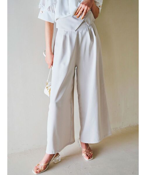 dazzlin（ダズリン）の「フラッピングワイドパンツ（その他パンツ・レディース・ブラック/グリーン/グレー・SMALL/MEDIUM）」の3枚目の写真