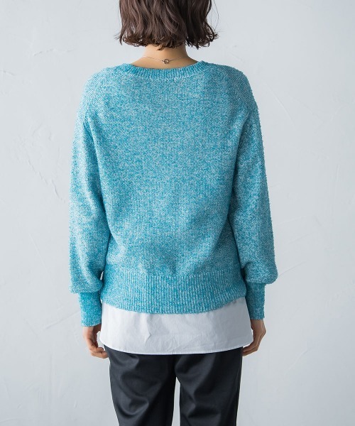 LAUTREAMONT(ロートレアモン)の「【洗えるニット】カールヤーンニットプルオーバー(ニット/セーター・レディース・ホワイト/ピンク/グリーン/ネイビー・9号)」の18枚目の写真