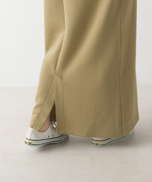 OMNES（オムネス）の「ソフトダンボールウエストドローコードワンピース（ワンピース・レディース・オリーブ/ピンク/アイボリー/ブラック・FREE）」の8枚目の写真