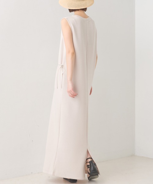 OMNES（オムネス）の「ソフトダンボールウエストドローコードワンピース（ワンピース・レディース・オリーブ/ピンク/アイボリー/ブラック・FREE）」の12枚目の写真