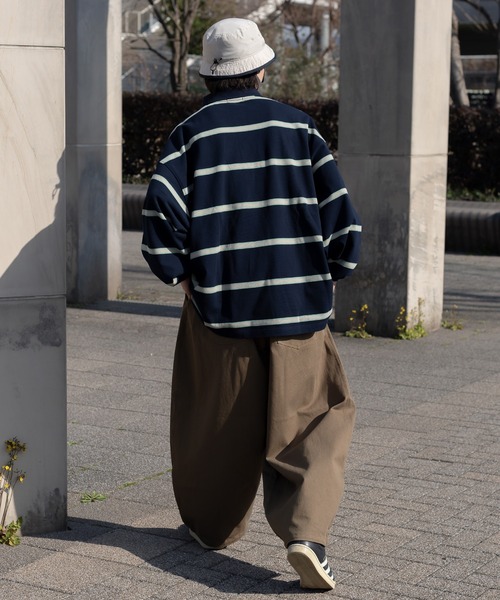 Perushu（ペルーシュ）の「レトロカノコボーダーポロ（ポロシャツ・メンズ・ピンク系その他/ブラック/ネイビー・MEDIUM/LARGE）」の15枚目の写真