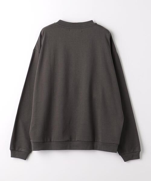 green label relaxing(グリーンレーベルリラクシング)の「ハイゲージ スウェット クルーネック ロングスリーブ トップス(Tシャツ/カットソー・メンズ・ライトブルー/オフホワイト/ダークブラウン/ダークグリーン・M/L/S/XL)」の17枚目の写真