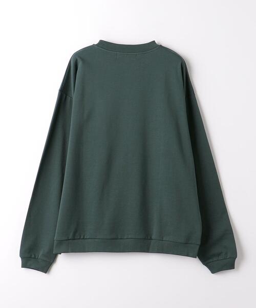 green label relaxing(グリーンレーベルリラクシング)の「ハイゲージ スウェット クルーネック ロングスリーブ トップス(Tシャツ/カットソー・メンズ・ライトブルー/オフホワイト/ダークブラウン/ダークグリーン・M/L/S/XL)」の21枚目の写真