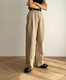CANAL JEAN | El mar(エルマール) コットンタックストレートパンツ(その他パンツ)