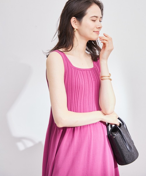 ROPE'（ロペ）の「【雑誌掲載】ラフィアライクシートミニバッグ（ハンドバッグ・レディース・ブラック/ベージュ・FREE）」の5枚目の写真