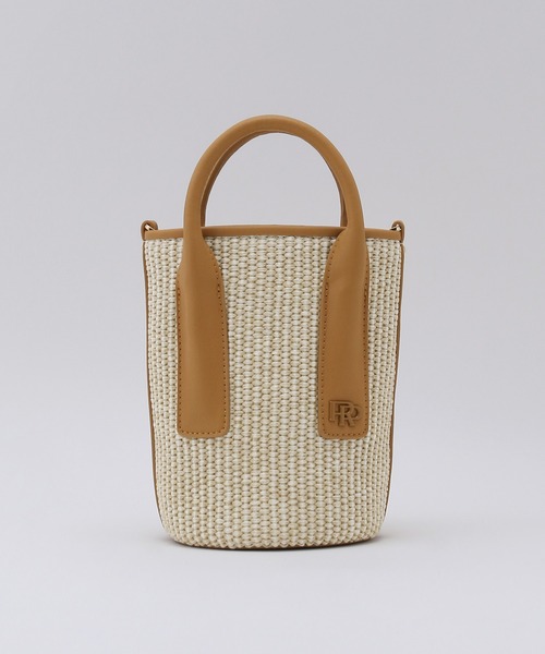 ROPE'（ロペ）の「【雑誌掲載】ラフィアライクシートミニバッグ（ハンドバッグ・レディース・ブラック/ベージュ・FREE）」の8枚目の写真