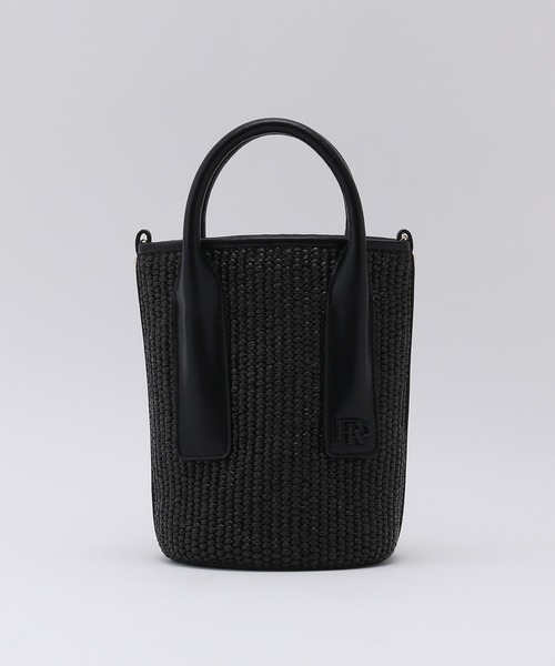 ROPE'（ロペ）の「【雑誌掲載】ラフィアライクシートミニバッグ（ハンドバッグ・レディース・ブラック/ベージュ・FREE）」の10枚目の写真