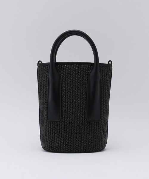 ROPE'（ロペ）の「【雑誌掲載】ラフィアライクシートミニバッグ（ハンドバッグ・レディース・ブラック/ベージュ・FREE）」の13枚目の写真