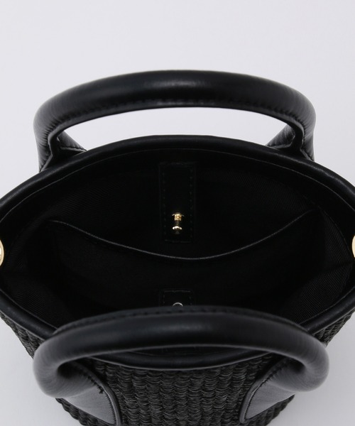 ROPE'（ロペ）の「【雑誌掲載】ラフィアライクシートミニバッグ（ハンドバッグ・レディース・ブラック/ベージュ・FREE）」の17枚目の写真