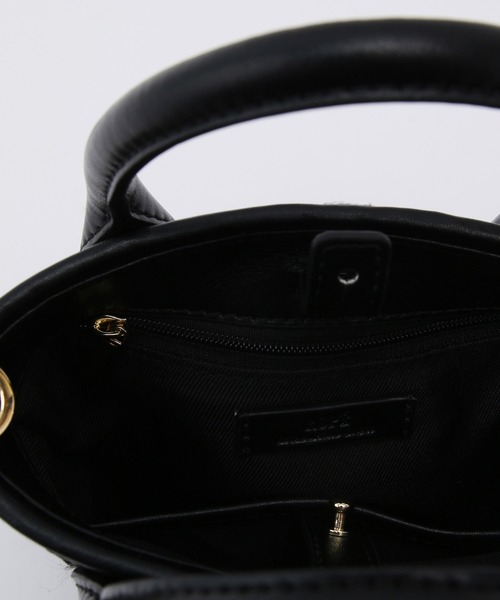 ROPE'（ロペ）の「【雑誌掲載】ラフィアライクシートミニバッグ（ハンドバッグ・レディース・ブラック/ベージュ・FREE）」の18枚目の写真