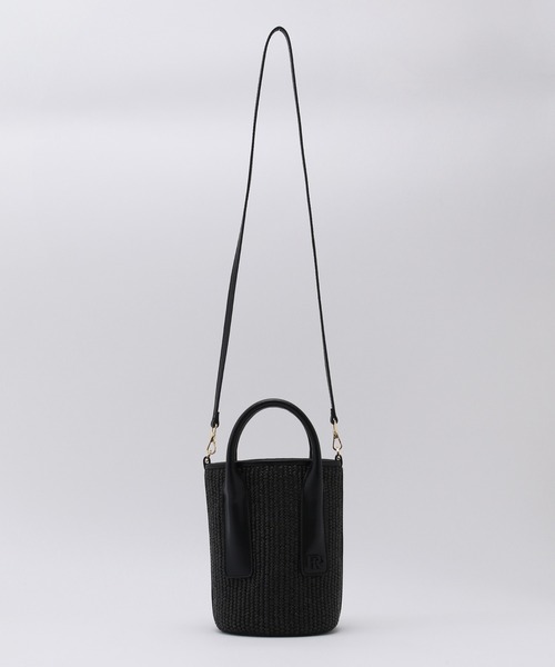 ROPE'（ロペ）の「【雑誌掲載】ラフィアライクシートミニバッグ（ハンドバッグ・レディース・ブラック/ベージュ・FREE）」の20枚目の写真