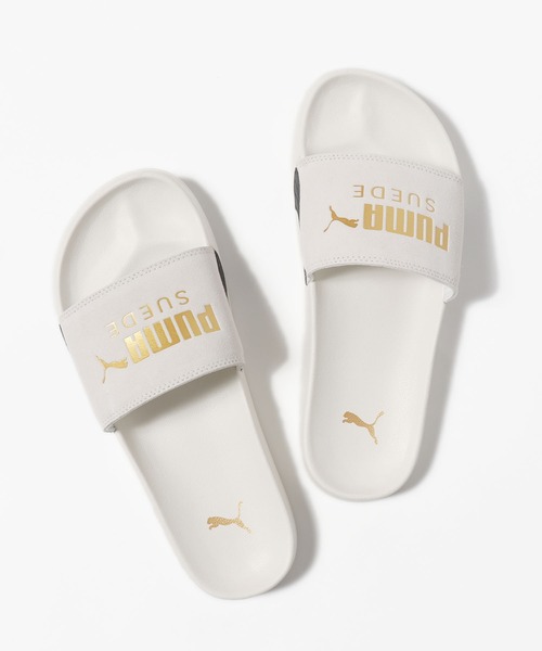 PUMA(プーマ)の「PUMA/プーマ リードキャット2.0 スウェード クラシック サンダル(サンダル・メンズ・ブラック/ホワイト/グリーン・26/28/27)」の2枚目の写真
