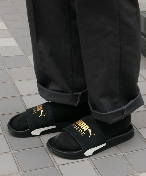 PUMA(プーマ)の「PUMA/プーマ リードキャット2.0 スウェード クラシック サンダル(サンダル・メンズ・ブラック/ホワイト/グリーン・26/28/27)」の8枚目の写真