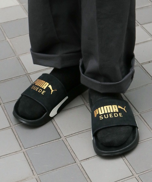 PUMA(プーマ)の「PUMA/プーマ リードキャット2.0 スウェード クラシック サンダル(サンダル・メンズ・ブラック/ホワイト/グリーン・26/28/27)」の18枚目の写真