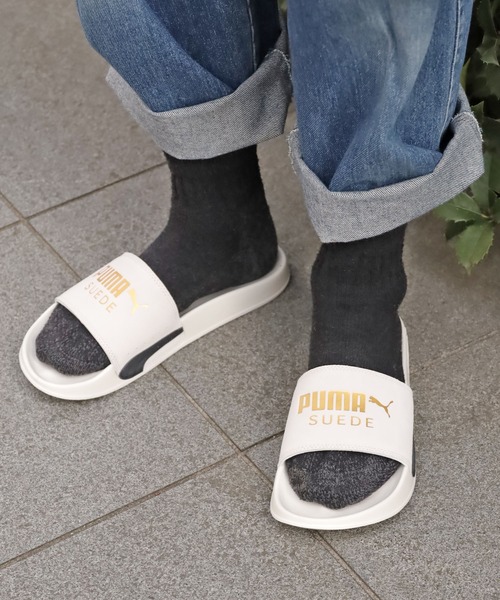PUMA(プーマ)の「PUMA/プーマ リードキャット2.0 スウェード クラシック サンダル(サンダル・メンズ・ブラック/ホワイト/グリーン・26/28/27)」の21枚目の写真