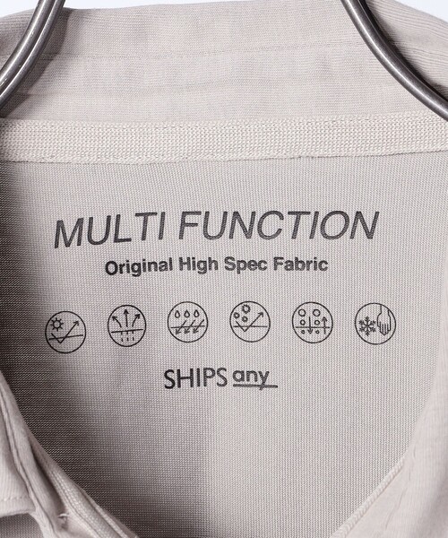 SHIPS any(シップス エニィ)の「SHIPS any: 〈接触冷感・抗菌防臭・速乾等〉多機能 ジャージー 半袖 ポロシャツ◇(ポロシャツ・メンズ・チャコールグレー/ライトグレー/オフホワイト/ライトブルー・SMALL/MEDIUM/LARGE/X-LARGE)」の19枚目の写真
