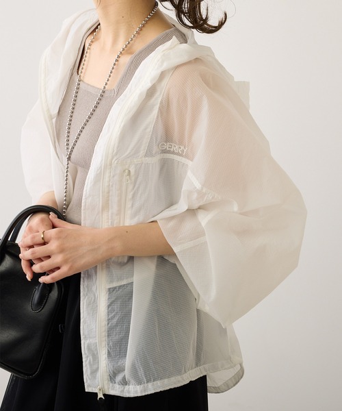 GERRY(ジェリー)の「【GERRY】シアージャケット(ナイロンジャケット・レディース・ブラック系/ホワイト系・FREE)」の2枚目の写真