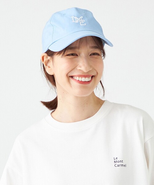 SHARE PARK（シェアパーク）の「【UVカット・撥水】イージーデニムロゴキャップ（キャップ・レディース・ネイビー系/サックスブルー系/ピンク系・F）」の3枚目の写真