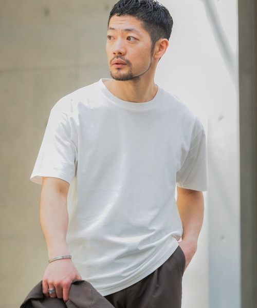 URBAN RESEARCH ROSSO MEN（アーバンリサーチロッソメン）の「『XLサイズあり』汗染み防止クルーネック半袖Tシャツ（Tシャツ/カットソー・メンズ・グレー/ホワイト/ネイビー/ブラック・X-LARGE/SMALL/LARGE/MEDIUM）」の5枚目の写真