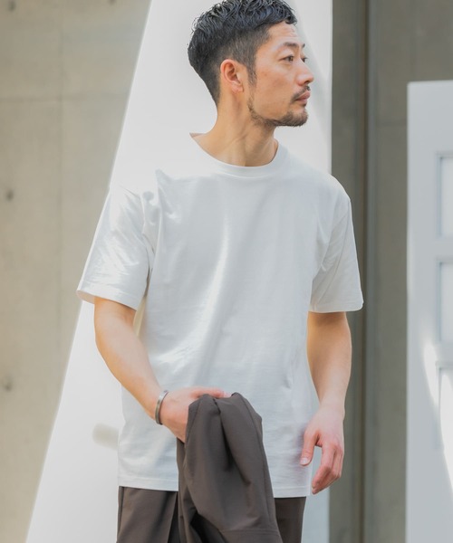 URBAN RESEARCH ROSSO MEN（アーバンリサーチロッソメン）の「『XLサイズあり』汗染み防止クルーネック半袖Tシャツ（Tシャツ/カットソー・メンズ・グレー/ホワイト/ネイビー/ブラック・X-LARGE/SMALL/LARGE/MEDIUM）」の6枚目の写真