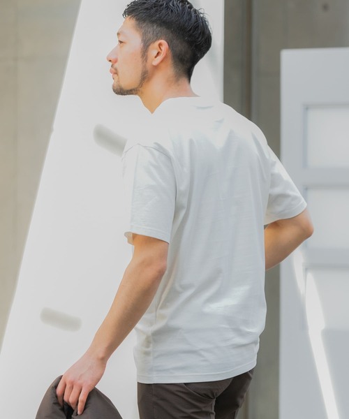URBAN RESEARCH ROSSO MEN（アーバンリサーチロッソメン）の「『XLサイズあり』汗染み防止クルーネック半袖Tシャツ（Tシャツ/カットソー・メンズ・グレー/ホワイト/ネイビー/ブラック・X-LARGE/SMALL/LARGE/MEDIUM）」の8枚目の写真
