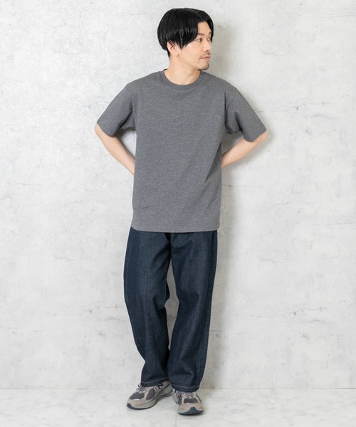 URBAN RESEARCH ROSSO MEN（アーバンリサーチロッソメン）の「『XLサイズあり』汗染み防止クルーネック半袖Tシャツ（Tシャツ/カットソー・メンズ・グレー/ホワイト/ネイビー/ブラック・X-LARGE/SMALL/LARGE/MEDIUM）」の19枚目の写真
