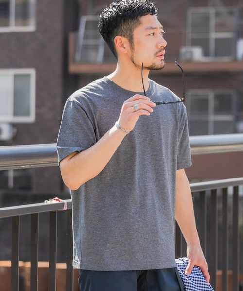 URBAN RESEARCH ROSSO MEN（アーバンリサーチロッソメン）の「『XLサイズあり』汗染み防止クルーネック半袖Tシャツ（Tシャツ/カットソー・メンズ・グレー/ホワイト/ネイビー/ブラック・X-LARGE/SMALL/LARGE/MEDIUM）」の21枚目の写真
