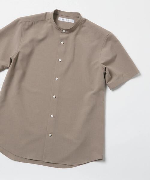 MEN'S MELROSE(メンズメルローズ)の「エステルシャンブレーバンドカラーシャツ(シャツ/ブラウス・メンズ・ベージュ/ネイビー/ホワイト/インディゴブルー・4/3/2)」の11枚目の写真